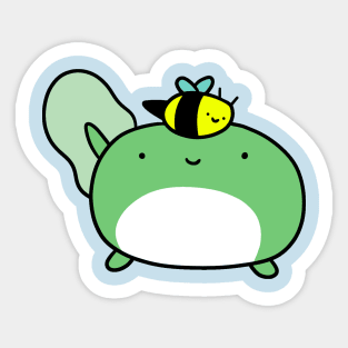 Tadpole and Bee Sticker